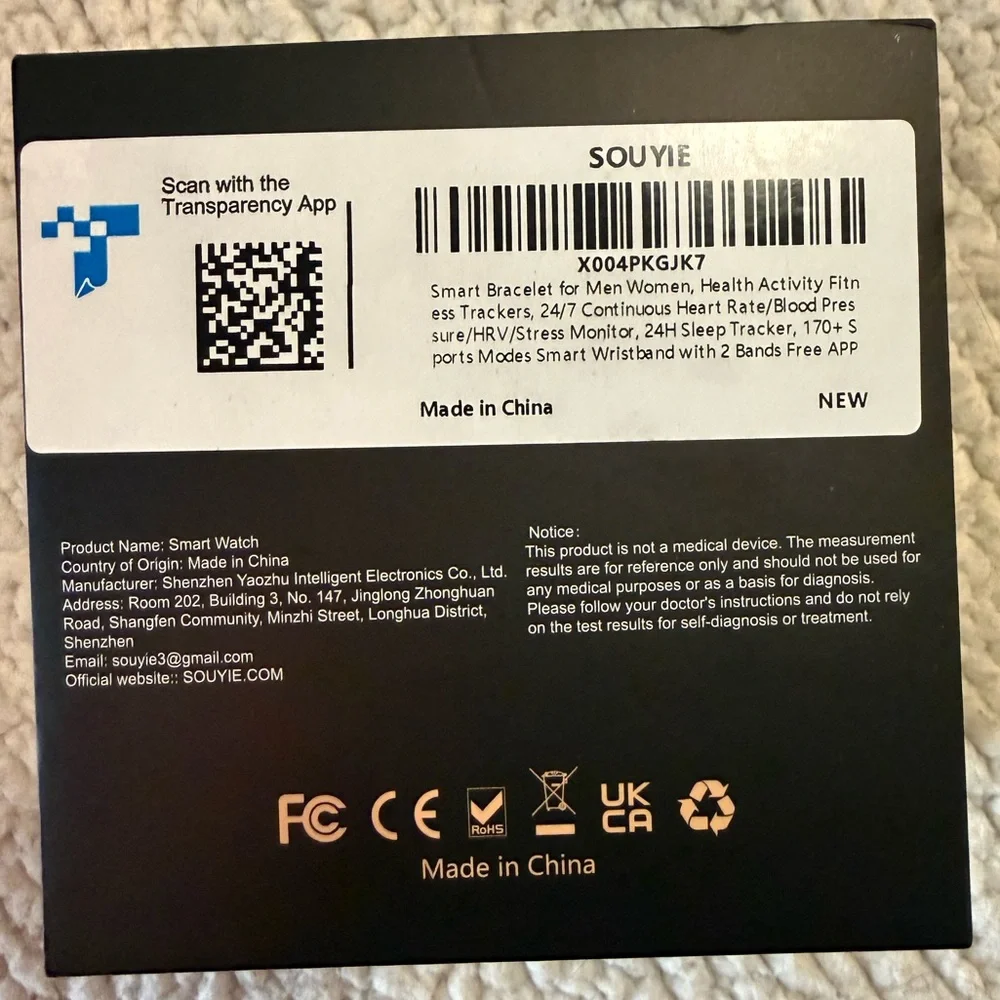 🏷️ Smart Bracelet Fitness Health Sleep Tracker